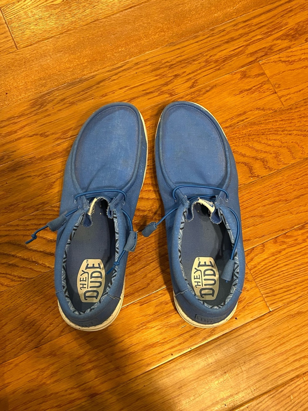 Hey Dude Blue Slip-On Canvas Shoes